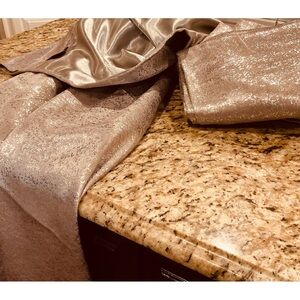 BEAUTIFUL SILVER SHIMMER Black out Panels